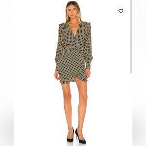 L’Academie Joyce Mini Dress, Black Basketweave, XS